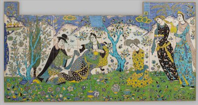 Garden Gathering, 1640-50 by Persian School